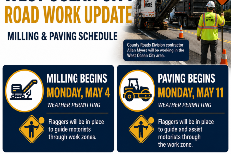WOC Roadway Milling and Paving Projects in early May